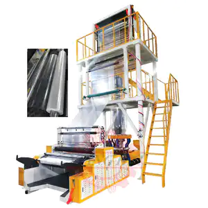 Single Layer Rotary Die Head Double Rewinder  Film Blowing Machine