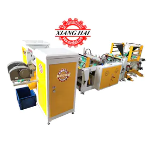 XIANGHAI 100m/min*2 Coreless Double Lines Rolls Linkage Garbage Bag Making Machines